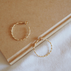 Gold pendants with gems.